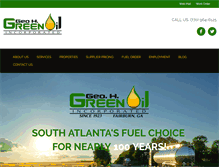 Tablet Screenshot of greenoilco.com